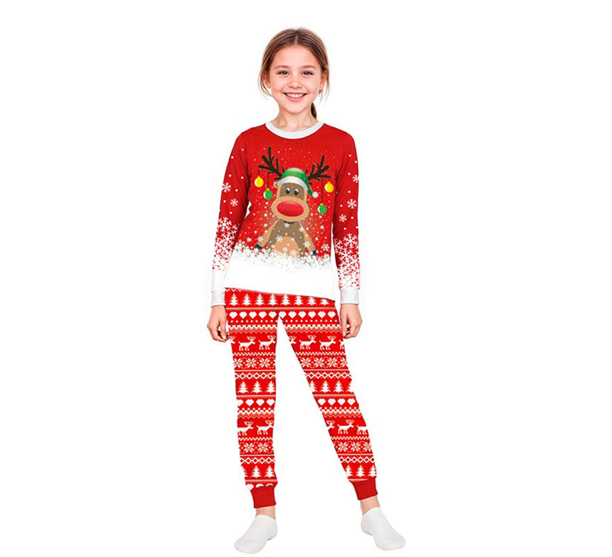 Translation missing: fr.Pijama Navideño de Reno para niños