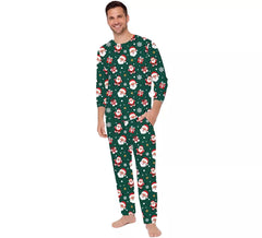 Pyjama de Noël 2 pièces vert pour homme