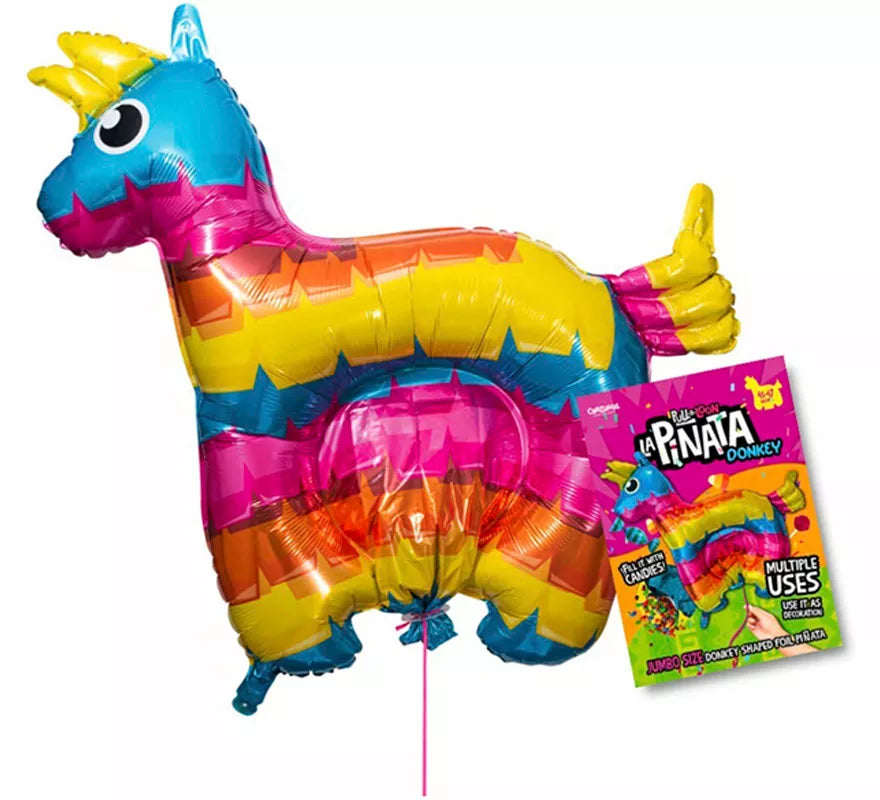 Translation missing: es.Piñata Burro multicolor Hinchable de 115x115 cm