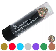 Rouge à lèvres à paillettes en plusieurs couleurs