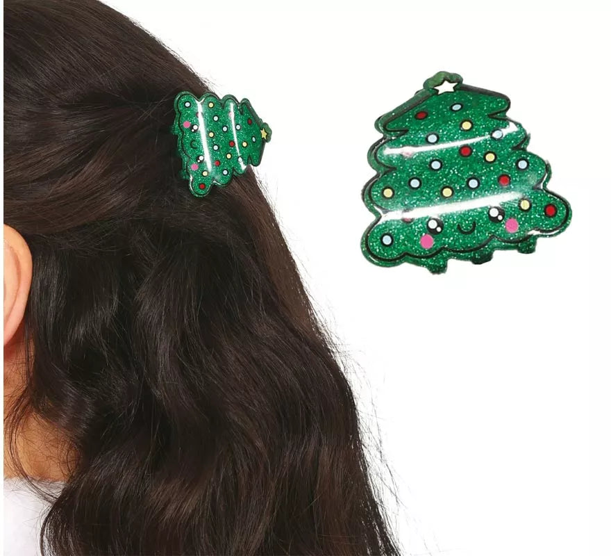 Translation missing: fr.Pinza de Árbol Navideño para el Pelo de 4,5 cm