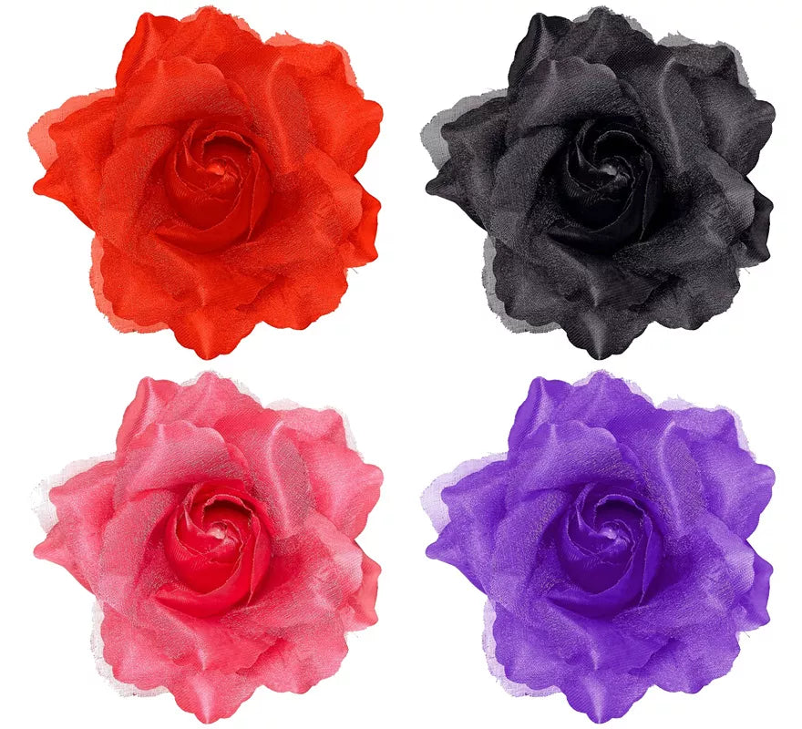 Translation missing: fr.Pinza para Pelo en Forma de Rosa en varios colores