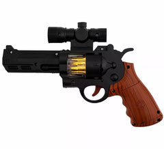Pistolet de police avec lampe torche, 23,6 x 15,7 cm, plastique
