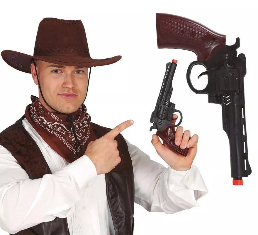 Translation missing: fr.Pistola de Vaquero Negra de 28 cm
