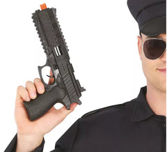 Pistolet de police noir de 28 cm