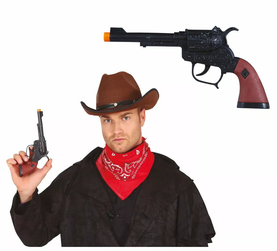 Translation missing: fr.Pistola Negra de Vaquero Corta de 20 cm
