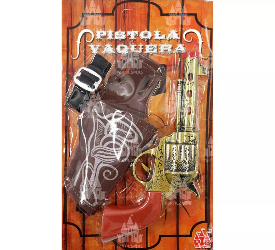 Translation missing: fr.Pistola Revólver, Cartuchera y Correa con Hebilla Cowboy colores surtidos