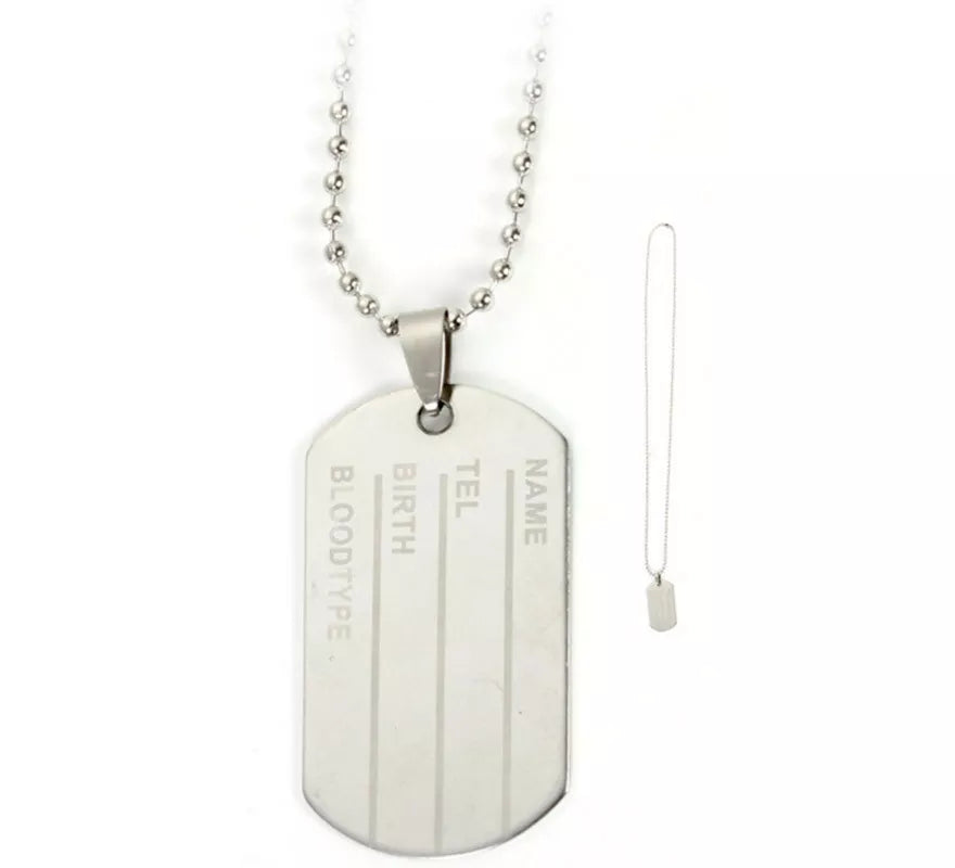Translation missing: fr.Placa de Identificación Militar con cadena de 38 cm