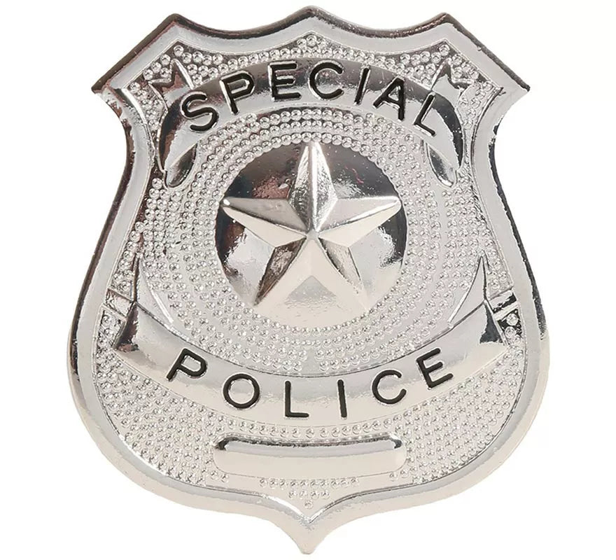 Placa de Policía metálica