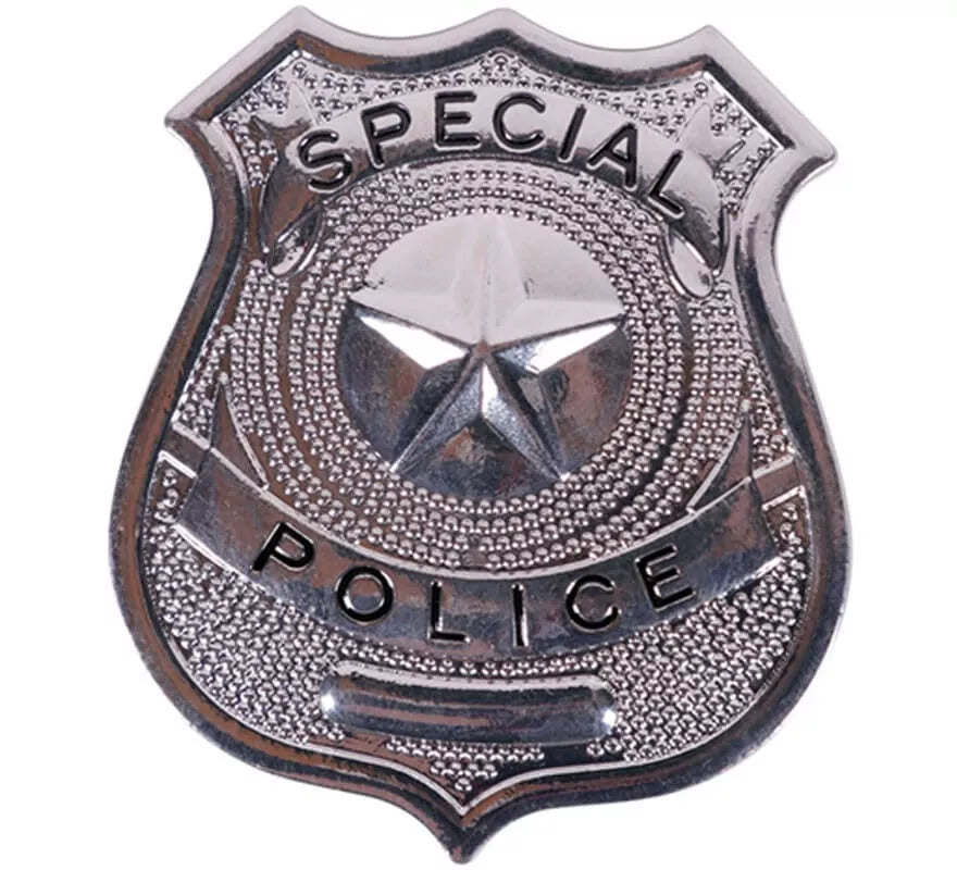 Translation missing: fr.Placa de Policía Metálica de 6 cm