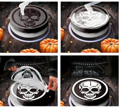 Pochoir de décoration de gâteau tête de mort 25 cm