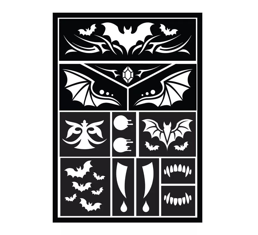 Translation missing: fr.Plantilla de Maquillaje Vampiro de 14x20 cm