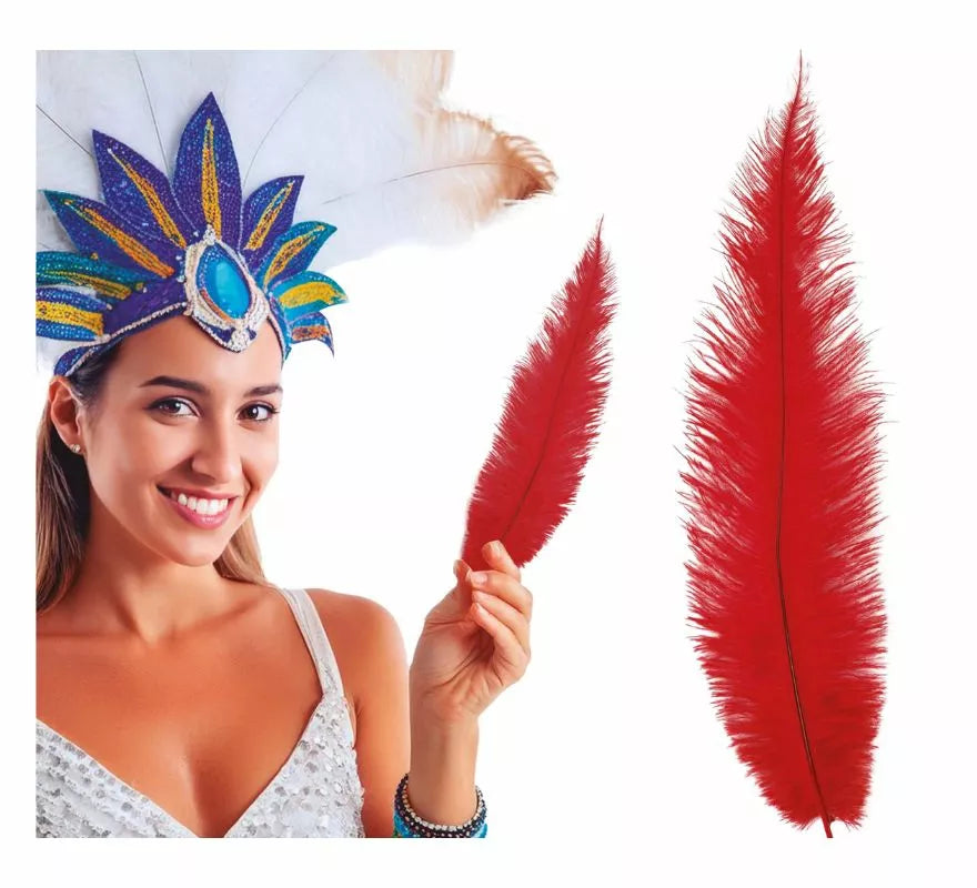 Translation missing: fr.Pluma de Avestruz Grande en varios colores 40 cm