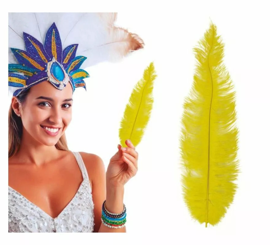 Translation missing: fr.Pluma de Avestruz Grande en varios colores 40 cm
