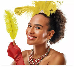 Plume Seule de Autruche plusieurs couleurs 30 cm, sans ruban