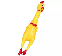 Poulet en caoutchouc 38 cm avec son