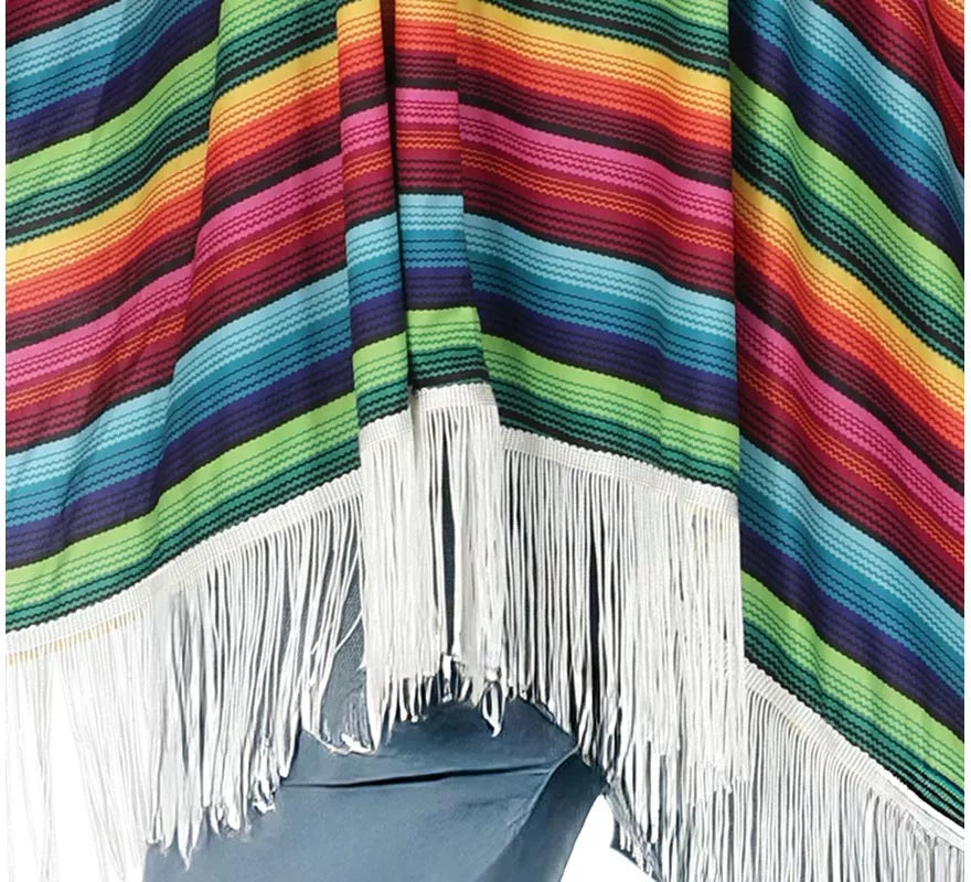 Translation missing: fr.Poncho de Mexicano Multicolor para adulto