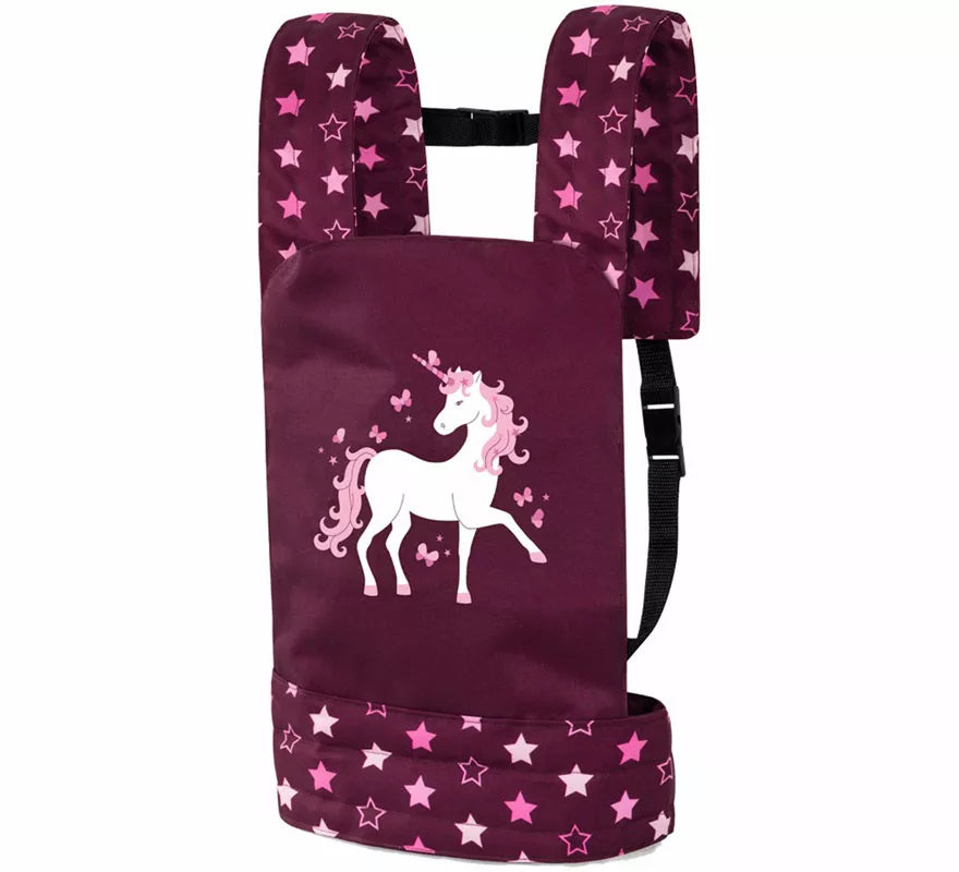 Translation missing: fr.Portabebés de lujo de Unicornio rosa y morado para Muñecas