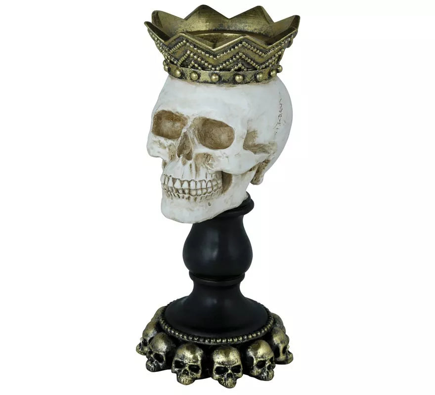 Translation missing: fr.Portavela Calavera de Resina de 25x12 cm