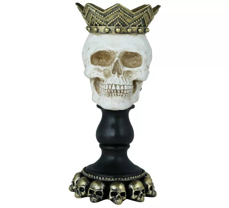 Translation missing: fr.Portavela Calavera de Resina de 25x12 cm