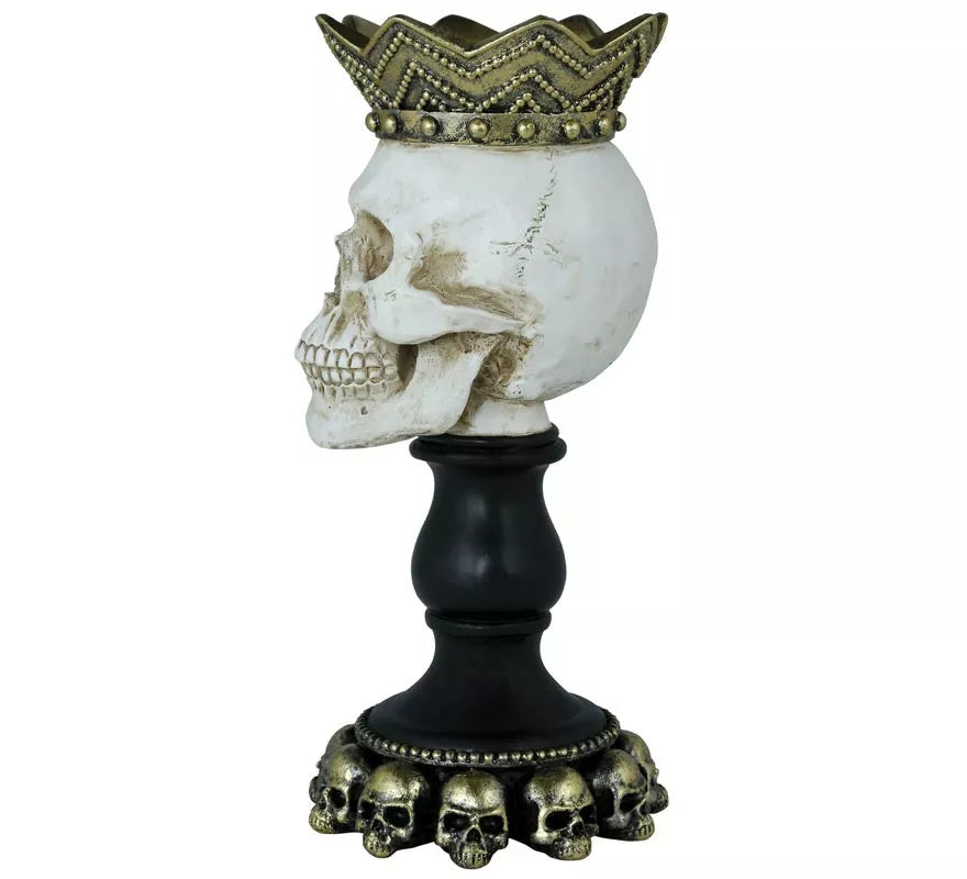 Translation missing: fr.Portavela Calavera de Resina de 25x12 cm