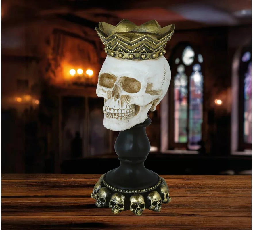 Translation missing: fr.Portavela Calavera de Resina de 25x12 cm