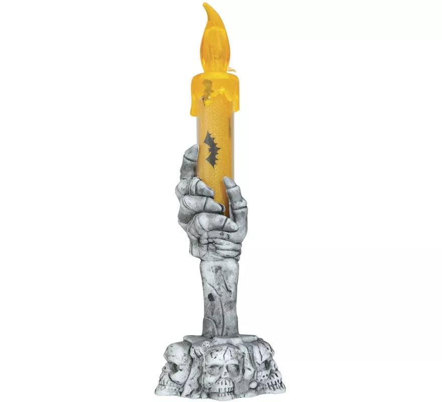 Translation missing: fr.Portavelas Calavera con Vela Led de 15 cm