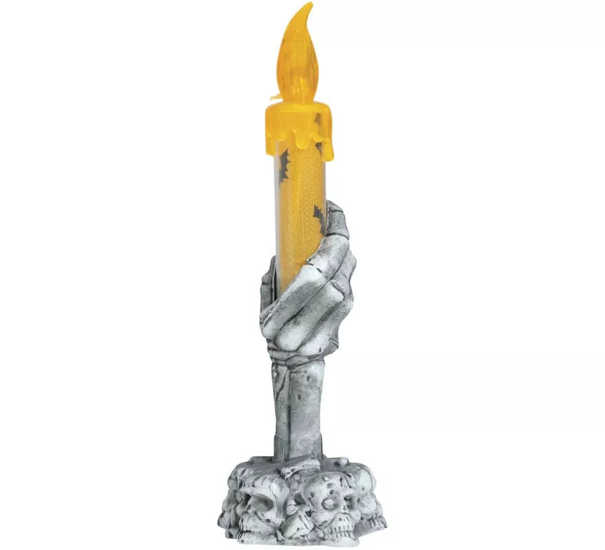 Translation missing: fr.Portavelas Calavera con Vela Led de 15 cm