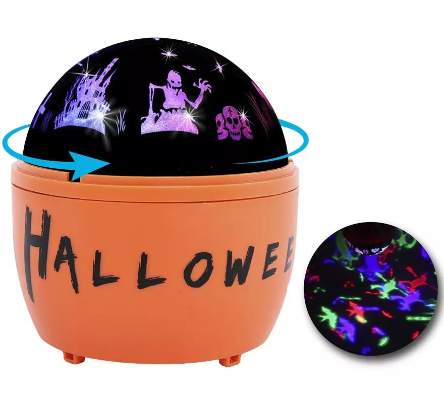 Translation missing: fr.Proyector Led Giratorio Halloween de 11.5x11.5x13 cm