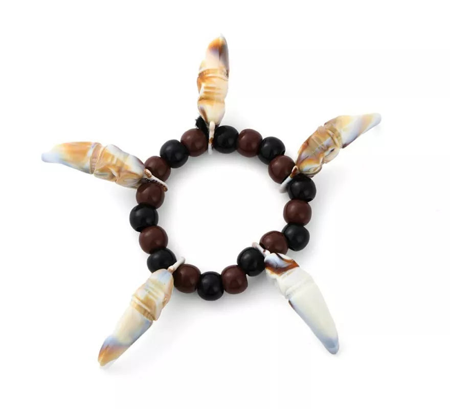 Translation missing: fr.Pulsera Aborigen con colmillos falsos