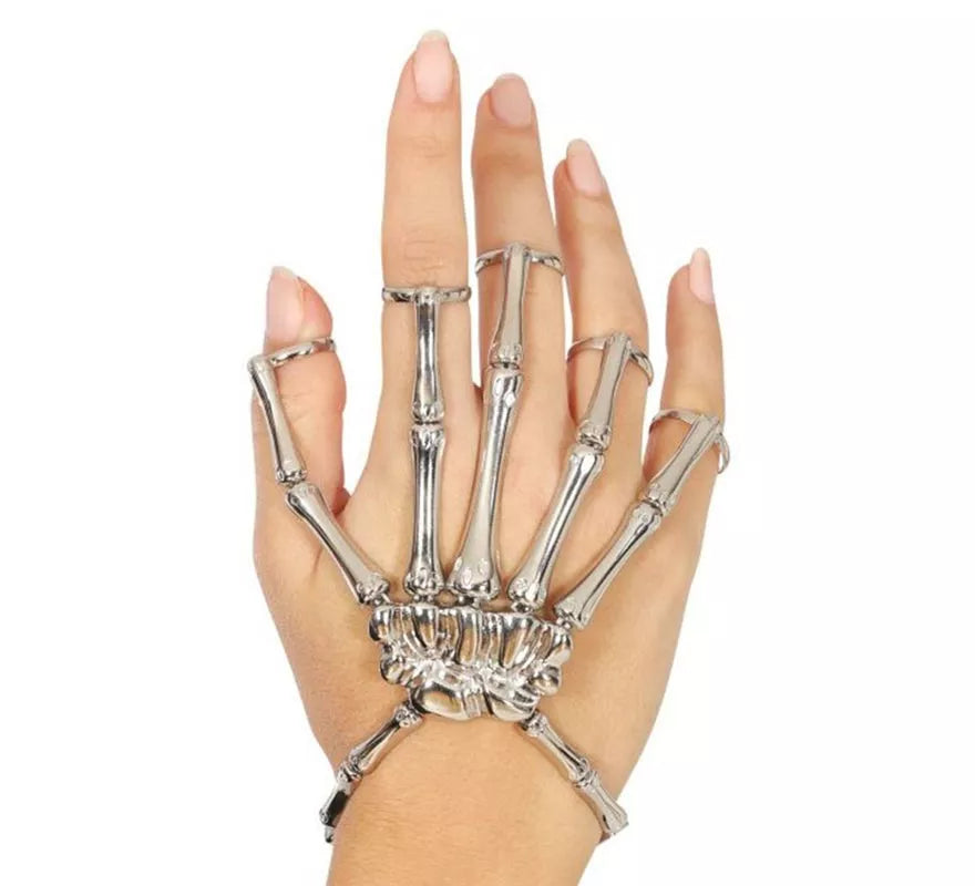 Translation missing: fr.Pulsera con Anillos Esqueleto Metal