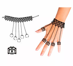 Bracelet avec Anneaux Gothiques