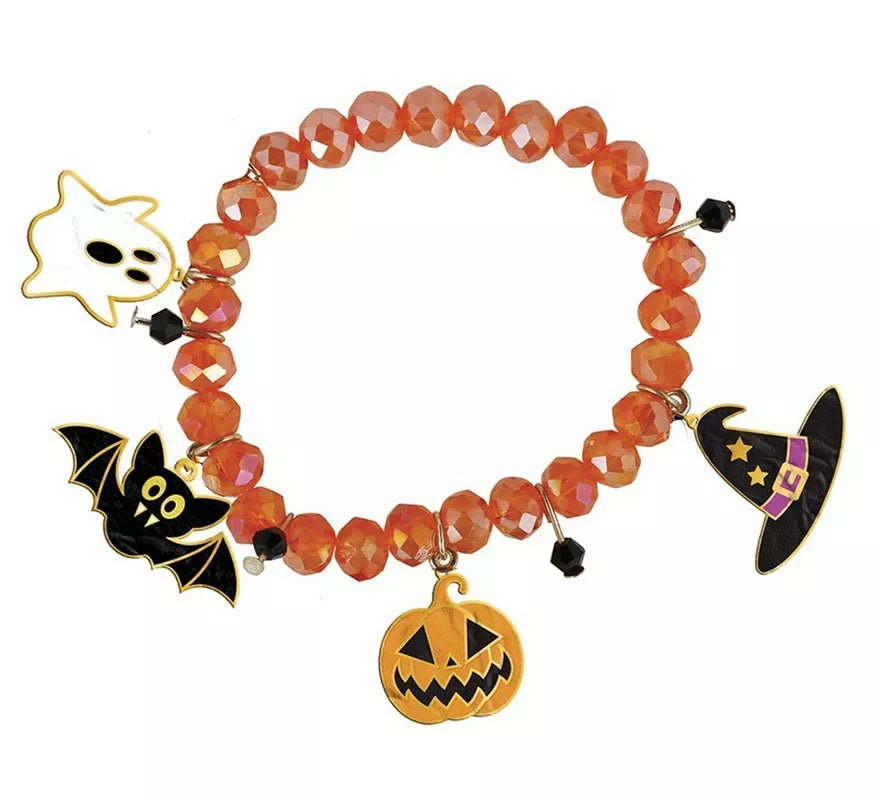Translation missing: fr.Pulsera con Figuras Naranja para Halloween