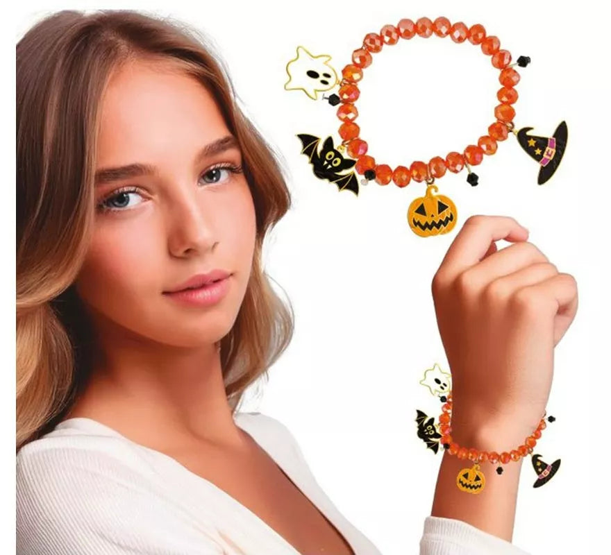 Translation missing: fr.Pulsera con Figuras Naranja para Halloween