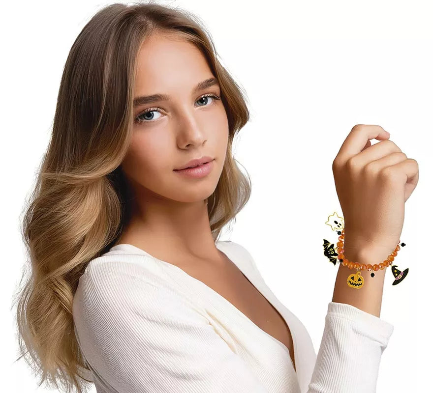 Translation missing: fr.Pulsera con Figuras Naranja para Halloween