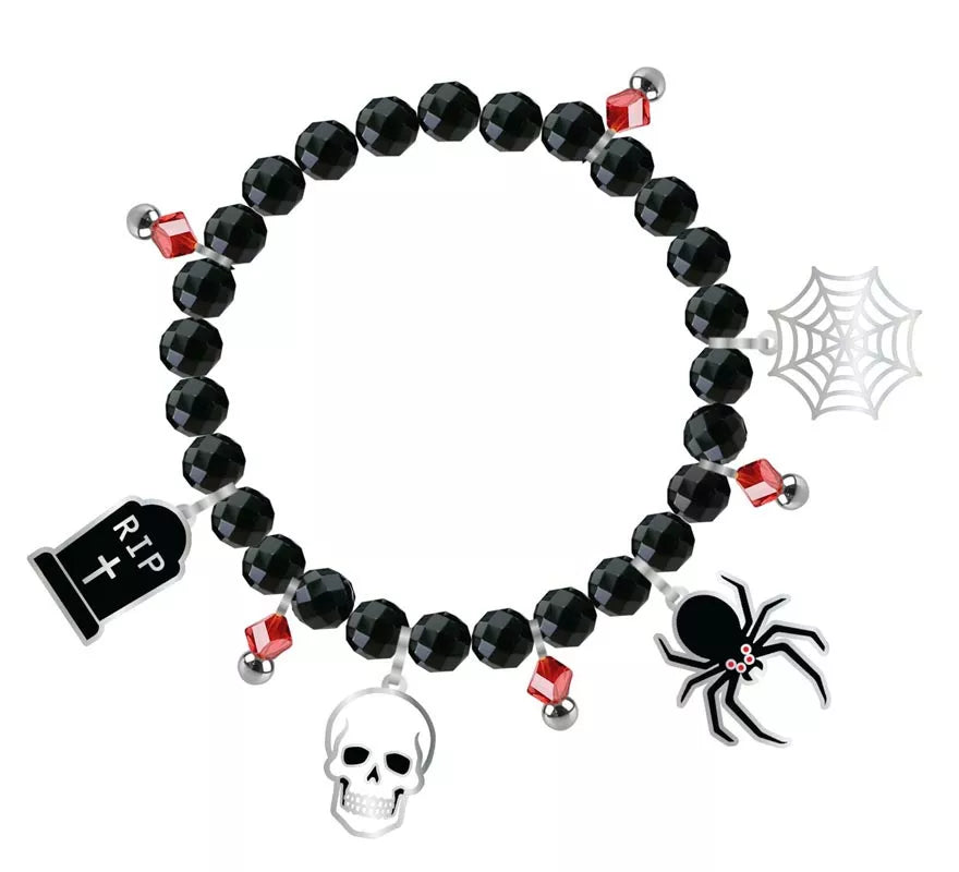 Translation missing: fr.Pulsera con Figuras negra para Halloween