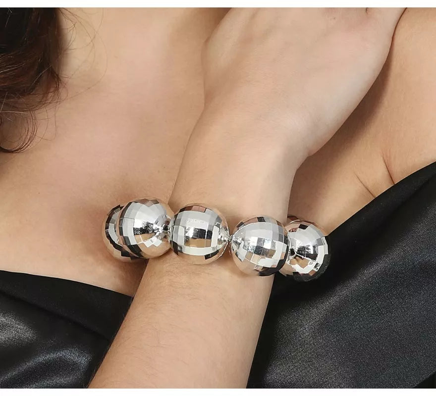 Translation missing: fr.Pulsera de Bolas de Discoteca de los años 70