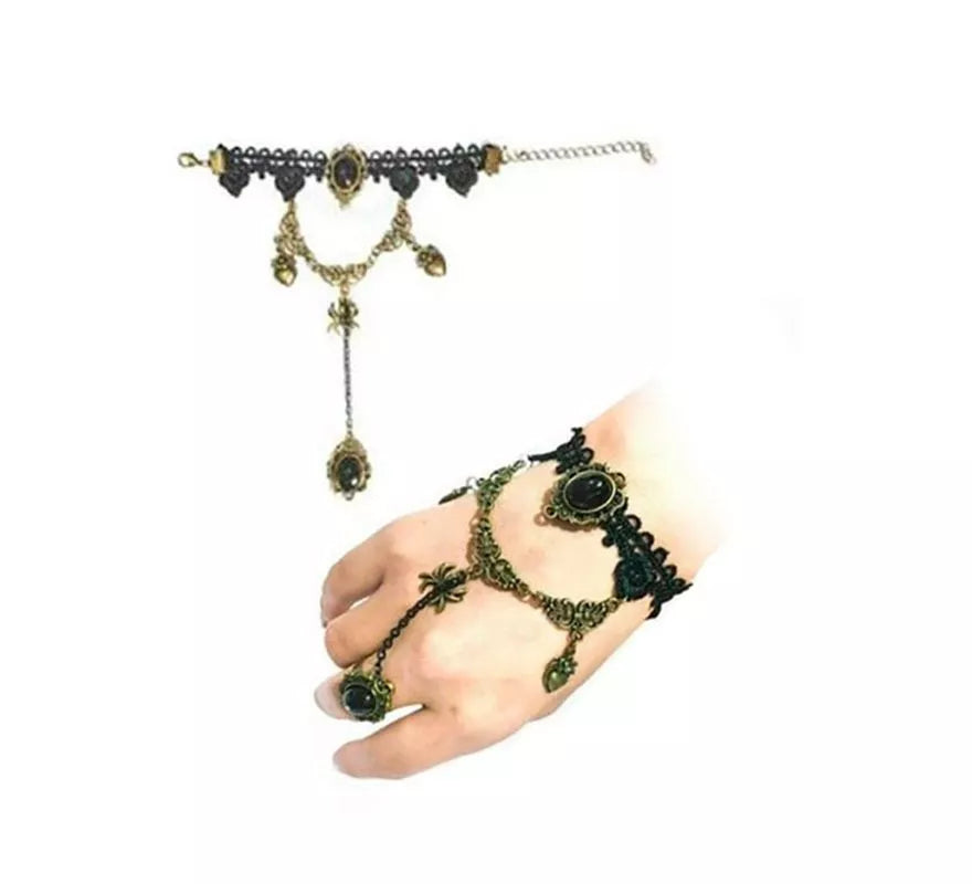 Translation missing: fr.Pulsera de Encaje Gótico de Araña