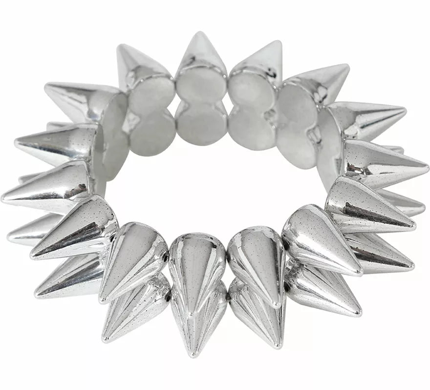 Translation missing: fr.Pulsera de Pinchos Plateados