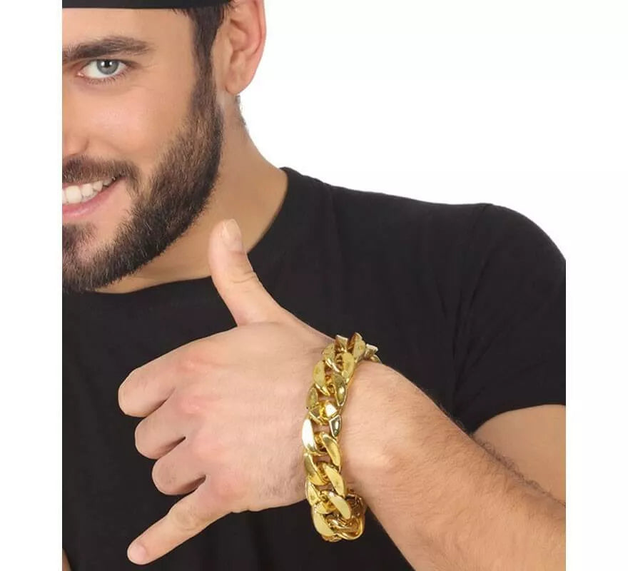 Translation missing: es.Pulsera de Rapero imitación Oro
