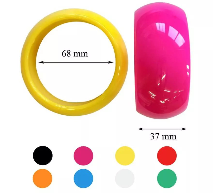 Translation missing: fr.Pulsera Flamenca 68x37 mm varios colores