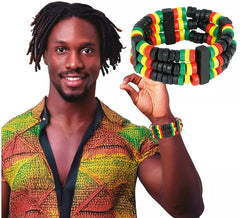 Bracelet jamaïcain multicolore