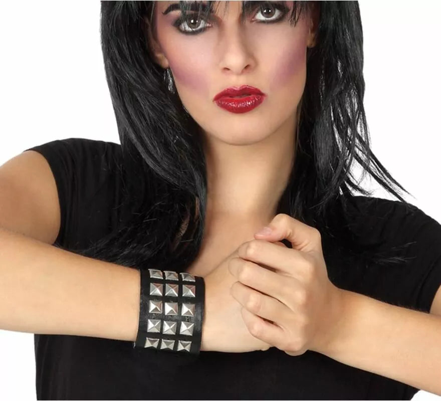 Translation missing: fr.Pulsera Punk Negra