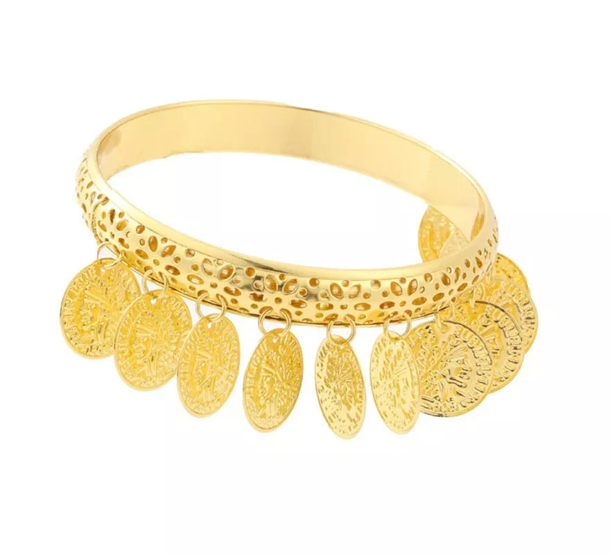 Translation missing: fr.Pulsera Romana con monedas colgantes