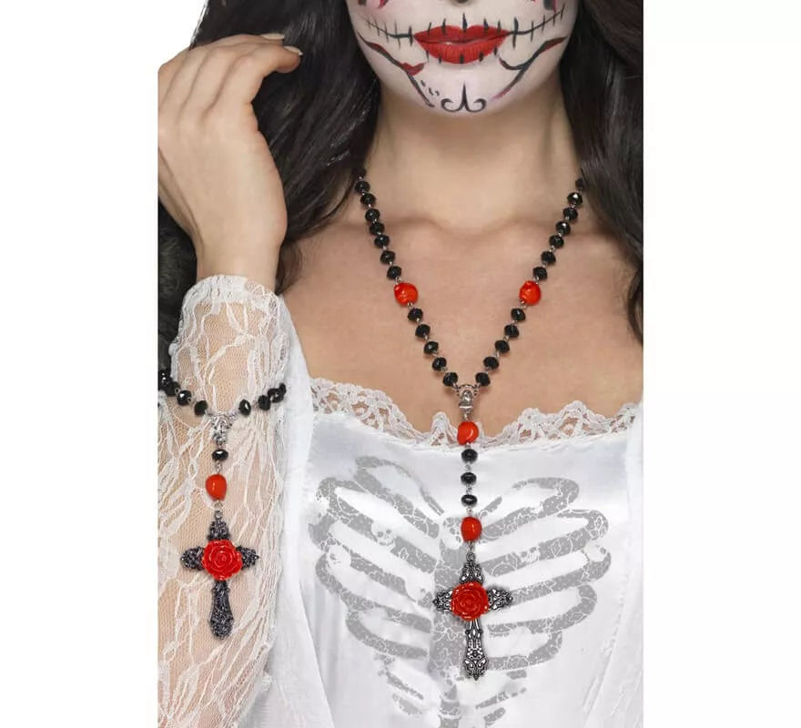 Translation missing: fr.Pulsera y collar de Rosarios del día de muertos