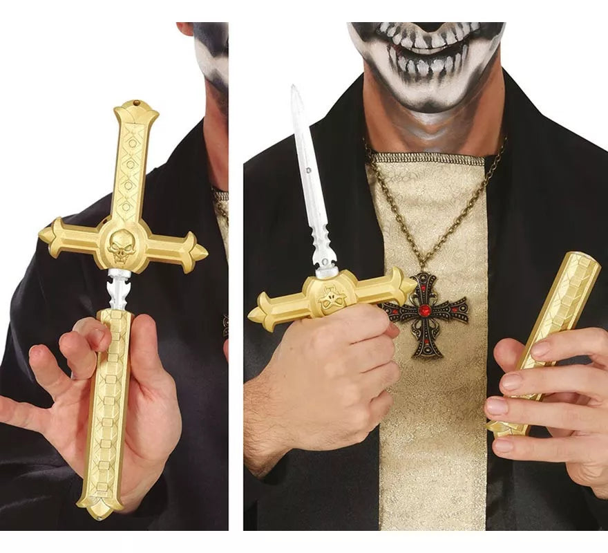 Translation missing: fr.Puñal Cruz con Estaca de 26 cm