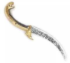 Serpent jouet poignard courbé 40 cm