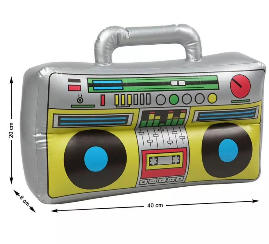 Translation missing: fr.Radio Hinchable de los 80 de 40x20x8 cm