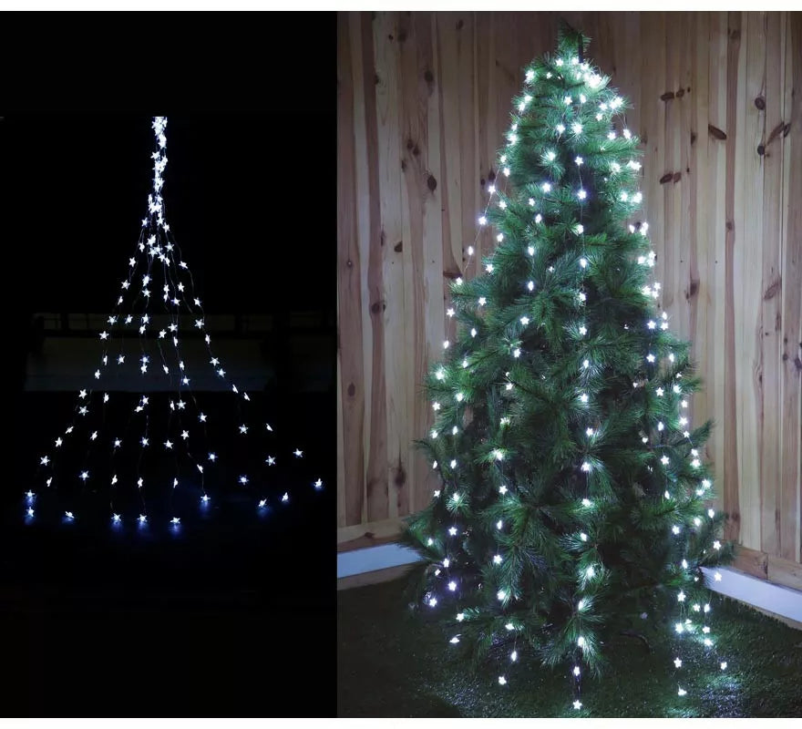 Rama de 200 Led Estrellas cálidas con 8 funciones