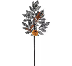 Branche d'Halloween avec citrouille de 60 cm